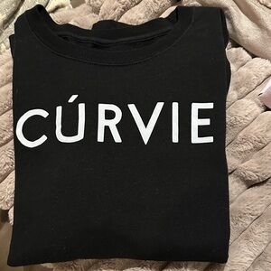 Black CÚRVIE Graphic Sweatshirts plus size  NWT